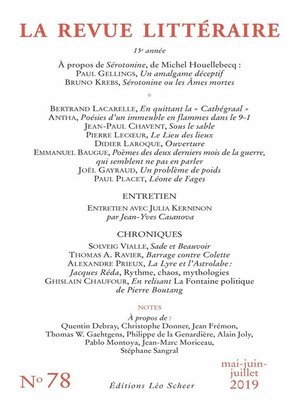 cover image of La Revue Littéraire N°78